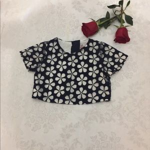 🏷Via Veneto girls size 4/5 navy/ white bolero